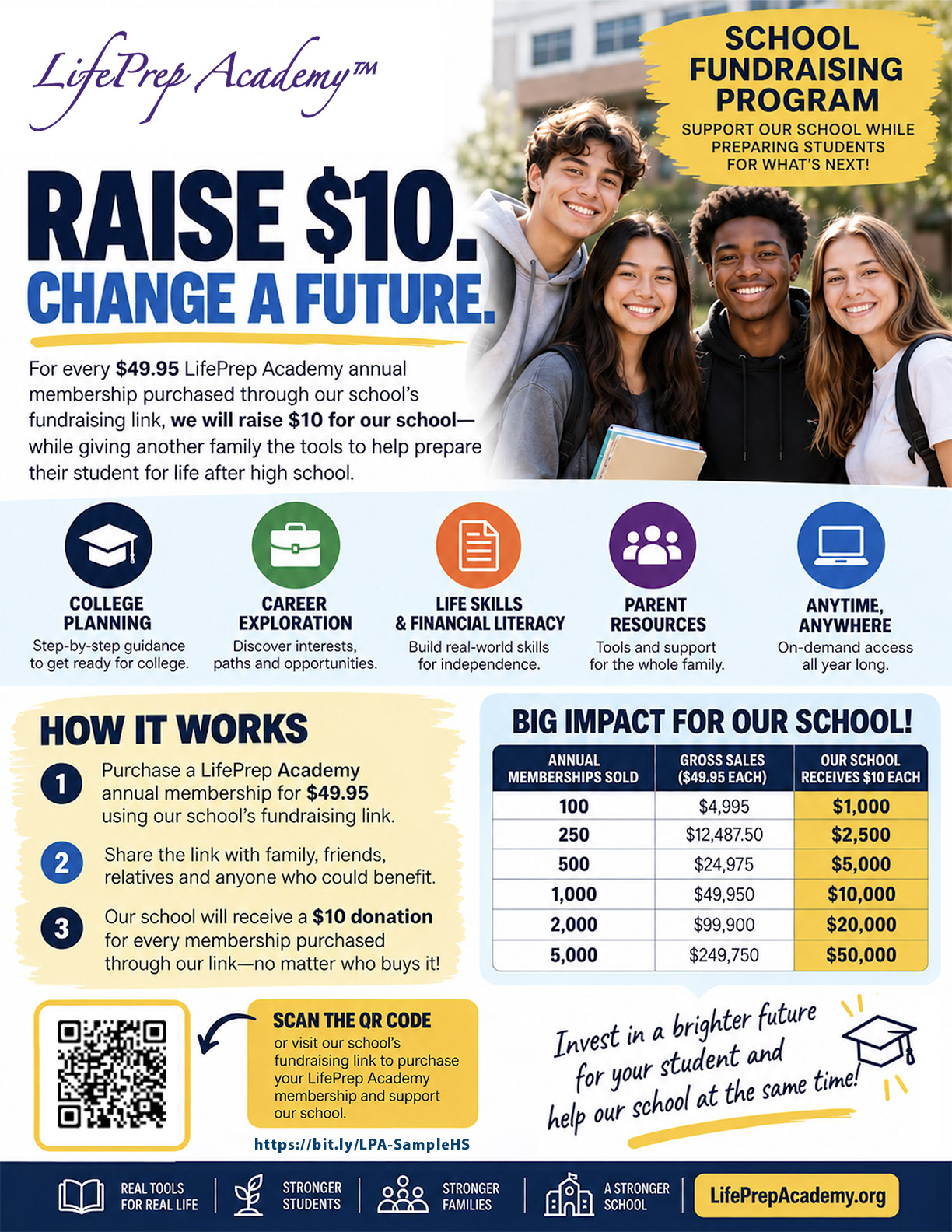 LifePrep Academy Fundraiser Flyer